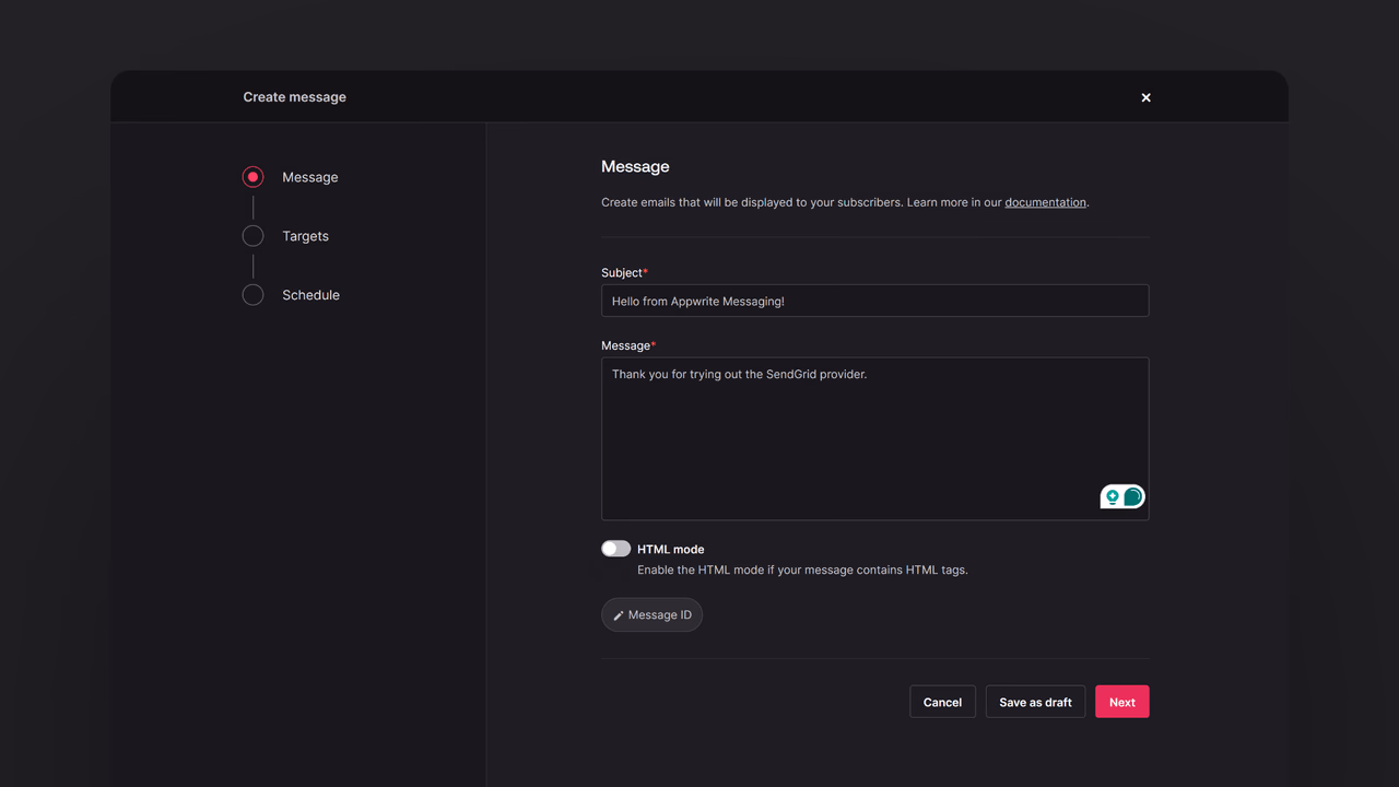 Create email